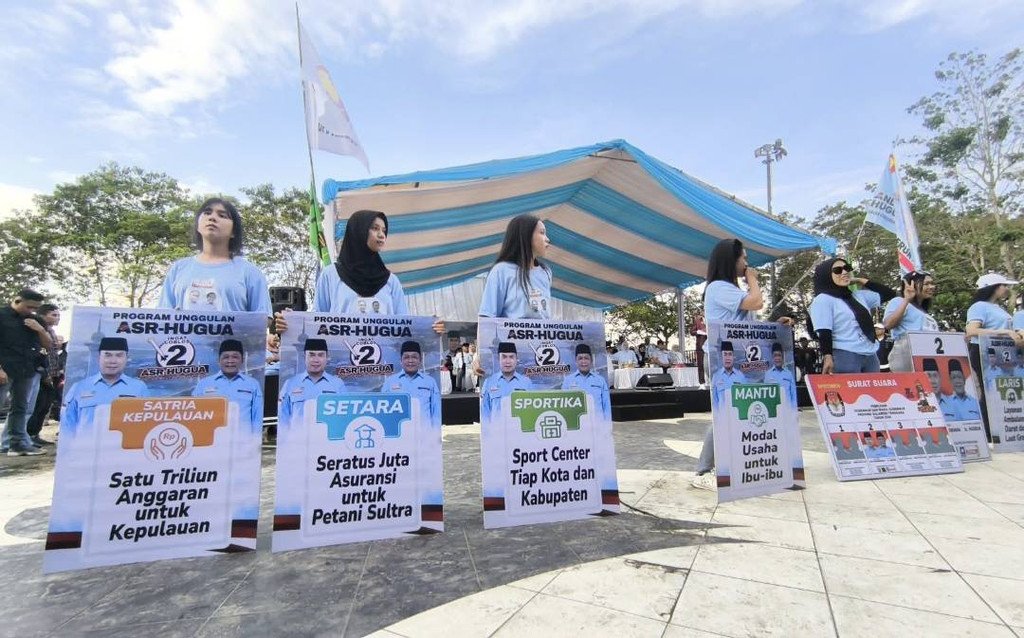 Pasangan Andi Sumangerukka-Hugua Lakukan Kampanye...