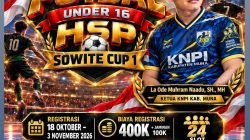 KNPI Muna Gelar Open Turnamen Futsal Sowite Cup 1, Pendaftaran Dibuka hingga 3 November 2026